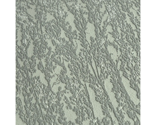 Close-up van een gestructureerd behang met plantenpatroon