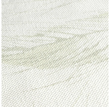 Detailopname van een lichtgekleurd tapijt met patroon