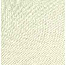 Close-up van een lichtgekleurd textielbehang met fijne structuur