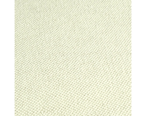 Close-up van een lichtgekleurd textielbehang met fijne structuur