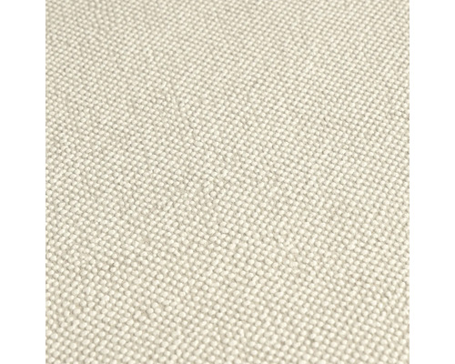 Close-up van een lichtgekleurd textielbehang met stofstructuur