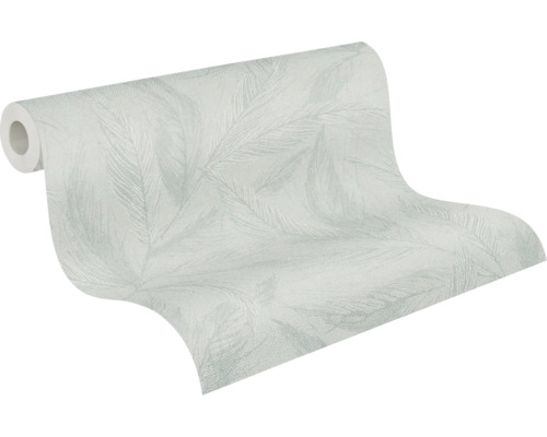 Rol behang met bladmotief