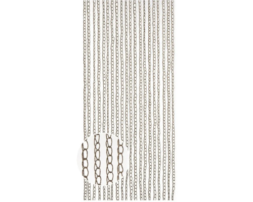 Gordijn van metalen kettingen