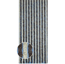 Franje gordijn met streepmotief