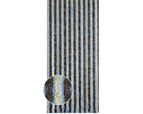 Franje gordijn met streepmotief