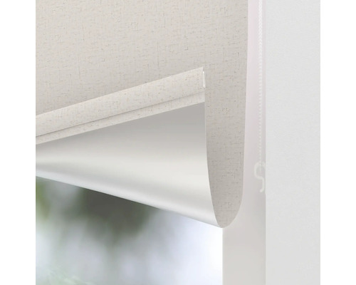 Close-up van een rolgordijn op het raam