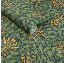 Rol behang met bloem- en bladerdessin