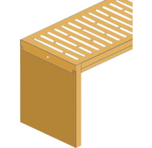 Illustratie van een afwateringsgoot met gleuven