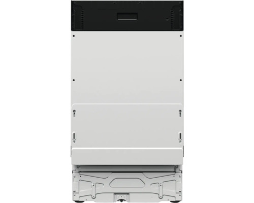 Achteraanzicht van een inbouwvaatwasser