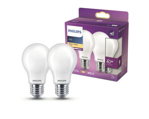 Philips ledlamp E27 in de verpakking