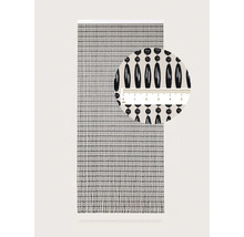 Decoratieve deur- of raammarkies met kralenkettingen en maataanduiding