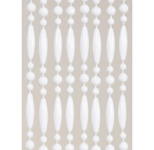Decoratief kralengordijn met witte kralen