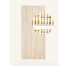 Gordijn van kralen met close-up van details