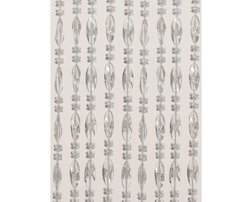 Decoratief kralengordijn met ovale kralen