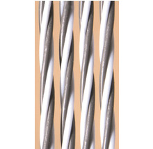 Close-up van gedraaide installatiedraad