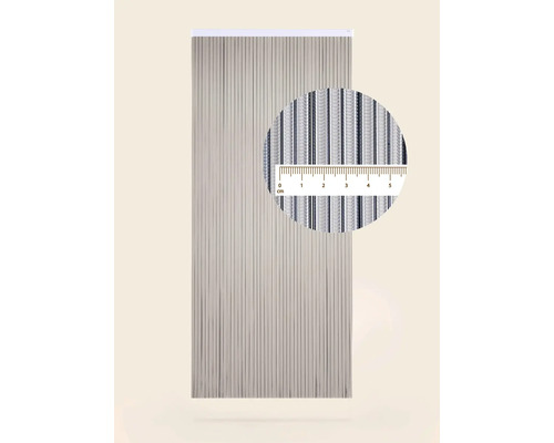 Decoratieve lameldeur met meetloep voor detailweergave