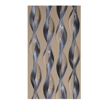 Close-up van een patroon van spiraalvormige metalen elementen