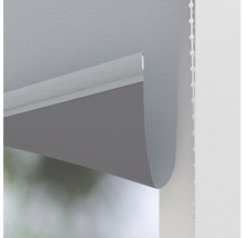 Grijs rolgordijn met kettingbediening voor raamdecoratie