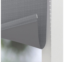Grijs rolgordijn met kettingbediening voor raamdecoratie