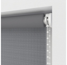 Grijs rolgordijn met kettingbediening voor raamdecoratie