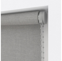 Grijs rolgordijn met kettingbediening voor raamdecoratie