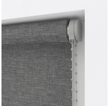 Grijs rolgordijn met kettingbediening voor raamdecoratie en zonwering