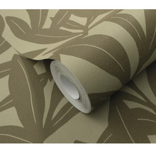 Rol behang met plantenmotief