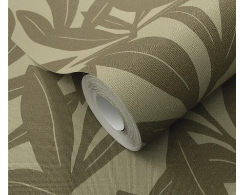 Rol behang met plantenmotief