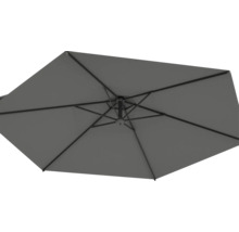 Onderkant van een open parasol.