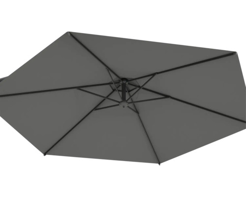 Onderkant van een open parasol.