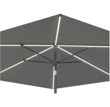 Vierkante parasol met ledverlichting