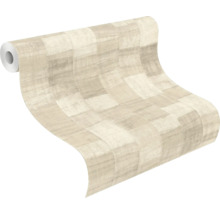 Rol behang met steenmotief