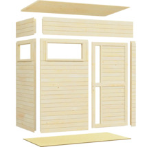 Houten tuinhuis bouwpakket met raam en deur