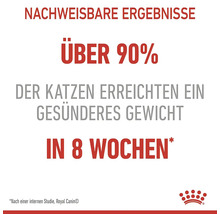 Aantoonbare resultaten: meer dan 90% van de katten bereikte een gezonder gewicht in acht weken