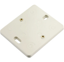 Witte apparaataansluitdoos met schroefgaten