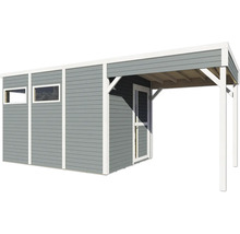 Tuinhuis met raam en overkapping