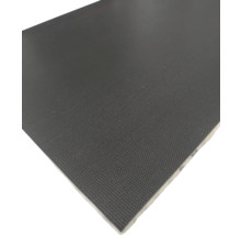 Detailopname van een donkergrijze zeefdrukplaat