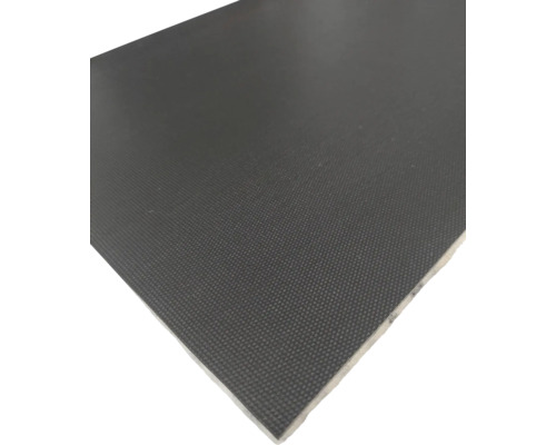 Detailopname van een donkergrijze zeefdrukplaat