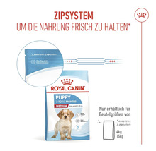 Royal Canin Puppy Medium hondenvoer met zipsysteem om vers te houden