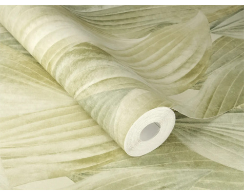 Behangrol met bladmotief