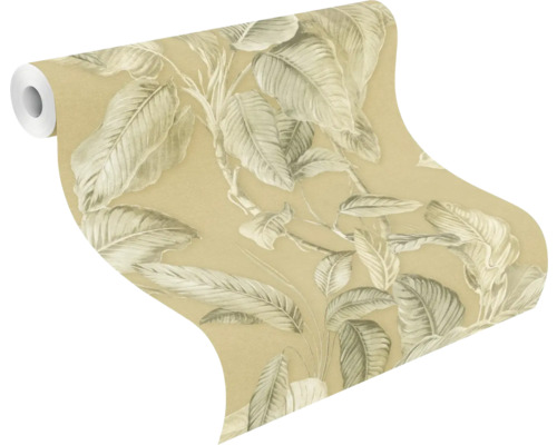 Rol behang met plantenmotief