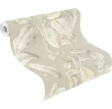 Behangrol met bladerpatroon