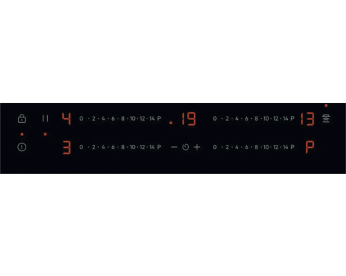 Close-up van de digitale display van een kookplaat