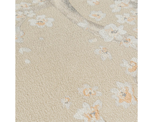 Close-up van een behang met bloemmotief