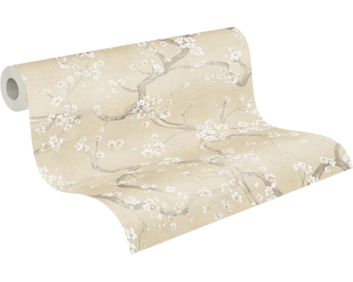 Behangrol met bloemmotief