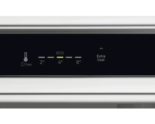 Koelkastbedieningspaneel met temperatuurweergave en eco-modus