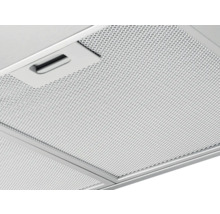 Close-up van een metalen vetfilter voor afzuigkappen.