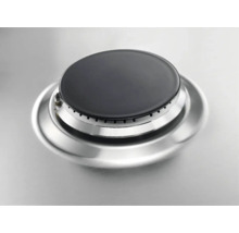 Gaskookplaat brander met zwarte afdekking