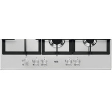 AEG gaskookplaat met bedieningsknoppen