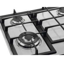 Roestvrijstalen gaskookplaat met vier branders